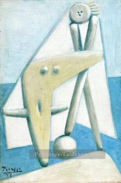 Pablo Picasso œuvres - Bather 3 1928 cubism Pablo Picasso